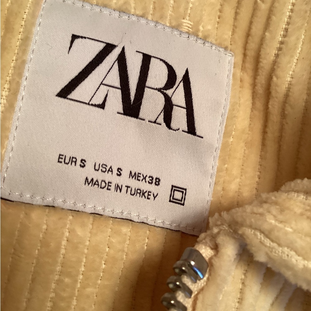 Zara man zip up Corduroy Jacket size small - Picture 4 of 13
